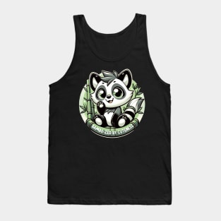 Bamboozled by Cuteness - Adorable Panda Design Tank Top